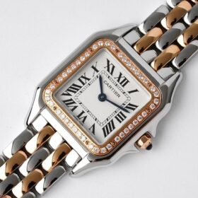 Panthère rosegold/silber 22 mm