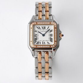 Panthère rosegold/silber 22 mm