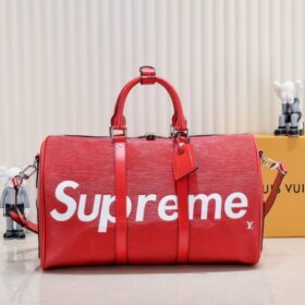 Supreme Keepall 45 Bandouliere Rot