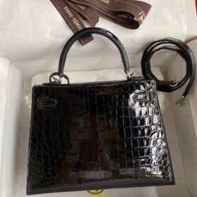 Kelly Alligator Schwarz/Silber 25cm