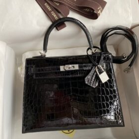 Kelly Alligator Schwarz/Silber 25cm