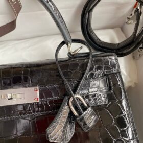 Kelly Alligator Schwarz/Silber 25cm