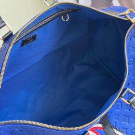 Keepall 55 Bandouliere in Blau