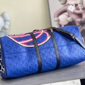 Keepall 55 Bandouliere in Blau