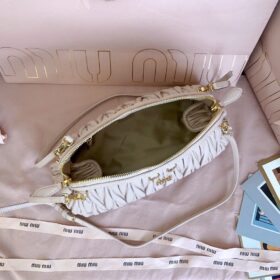 Caprice Matelassé Nappa Leather Clutch 28 cm