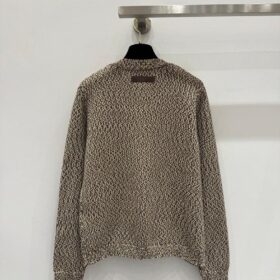 Tweed Knit Cardigan Khaki