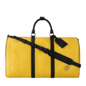 Keepall 50 Damier Scuba Yellow