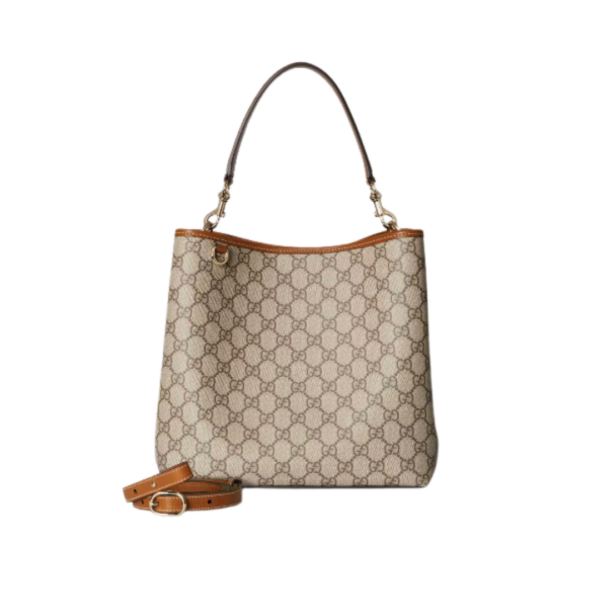 Mittelgroße GG-Emblem Bucket Bag 25 cm