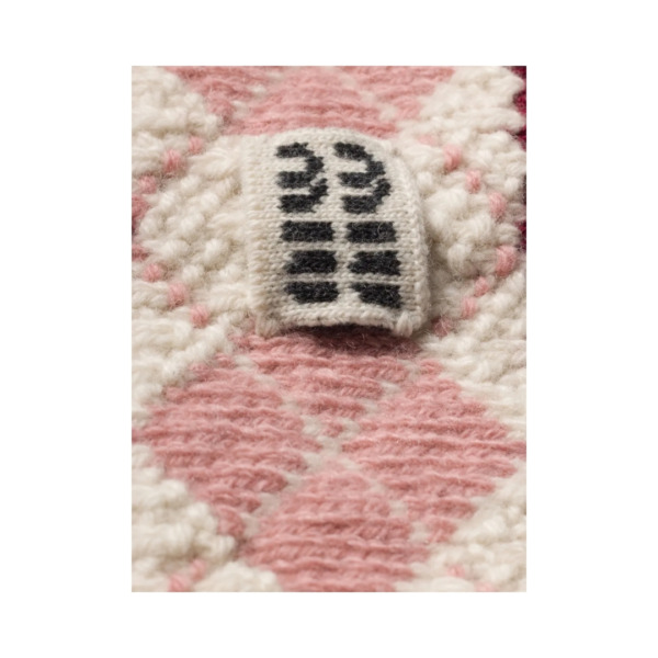 Logo-Patch Rosa/Weiß