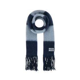 Weiches Mohair Blau/Grau