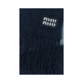 Weiches Mohair Blau/Grau
