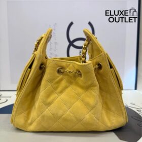25 Mini Wildleder-Kalbsleder Gelb 20 cm
