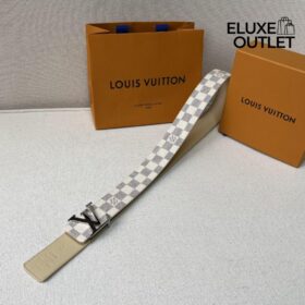 Iconic Weiß/Grau silberne Schnalle 4 cm