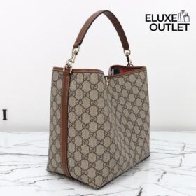 Mittelgroße GG-Emblem Bucket Bag 25 cm
