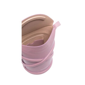 Kurven Beuteltasche Rosa 22 cm