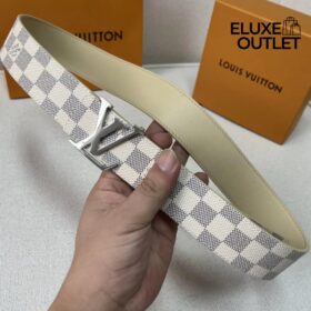 Iconic Weiß/Grau silberne Schnalle 4 cm