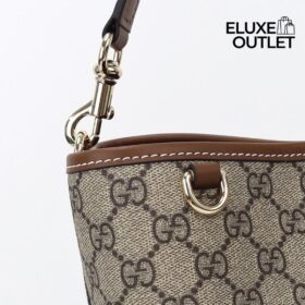 Mittelgroße GG-Emblem Bucket Bag 25 cm