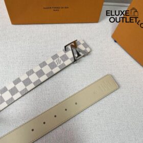 Iconic Weiß/Grau silberne Schnalle 4 cm