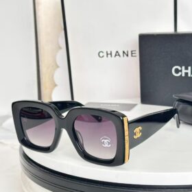 Rechteckig Acetate Schwarz/Gold