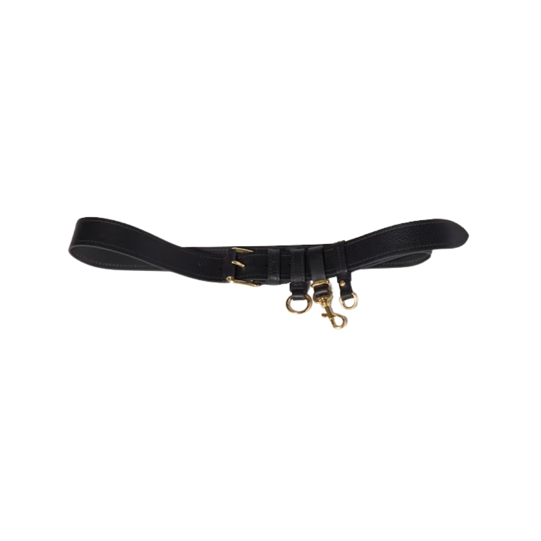 Leather Schwarz  3.5 cm
