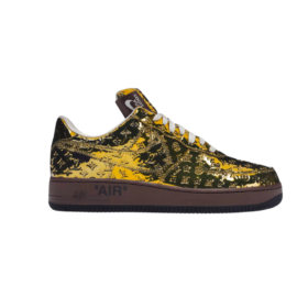 Sneaker in Metallic-Gold