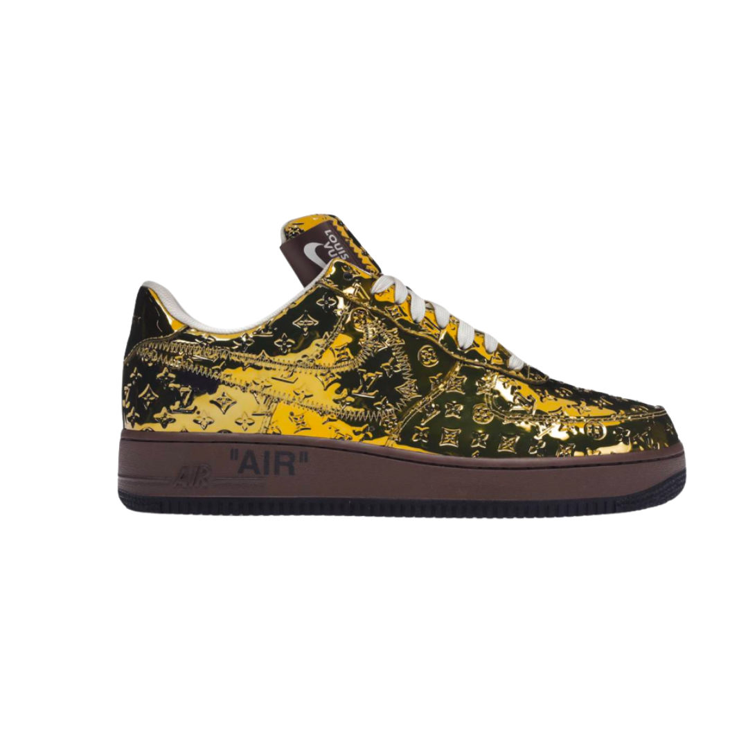 Sneaker in Metallic-Gold