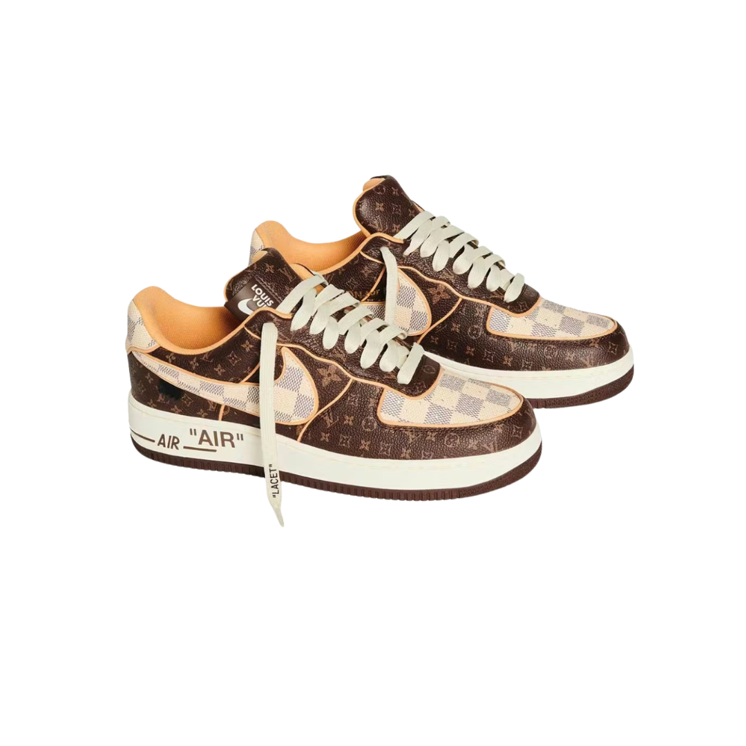 Air Force Schuhe mit Monogramm in Braun
