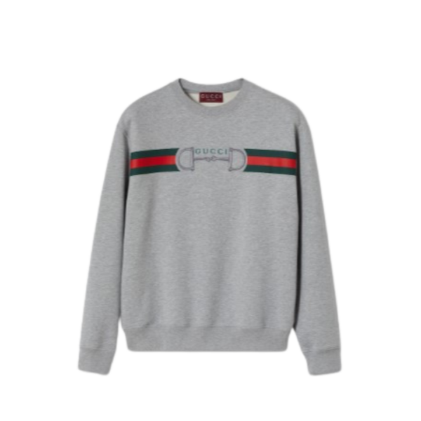 Sweatshirt mit Aufdruck Grau