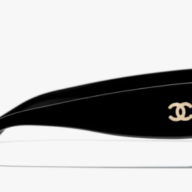 Rechteckig Acetate Schwarz/Gold
