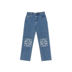 Anagram Wide-Leg-Jeans