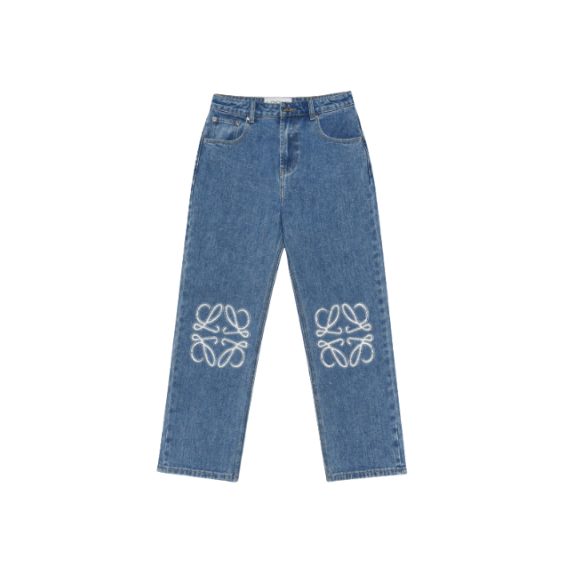 Anagram Wide-Leg-Jeans