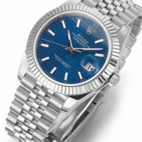 DateJust Silbern/Blau 41 mm