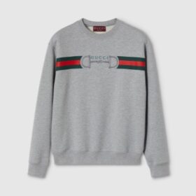 Sweatshirt mit Aufdruck Grau