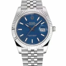 DateJust Silbern/Blau 41 mm