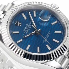 DateJust Silbern/Blau 41 mm