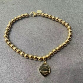 Perlenarmband Mini Herz Gold