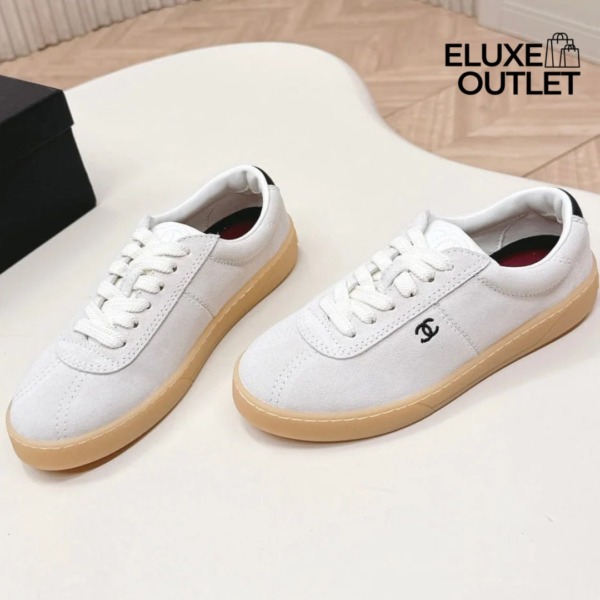 Sneakers Wildleder Weiß/Schwarz