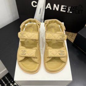 Dad Sandalen Beige