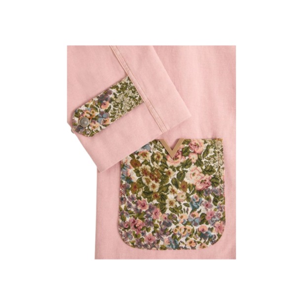 Denim Caban Rosa