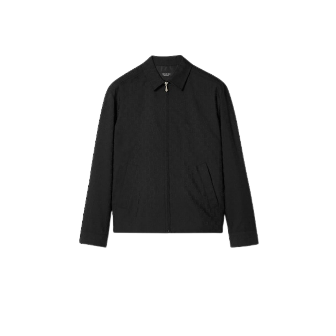 GG Wolljacke mit Reißverschluss Schwarz