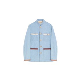 Valentino Jeans-Safarijacke mit bedruckten Kanten