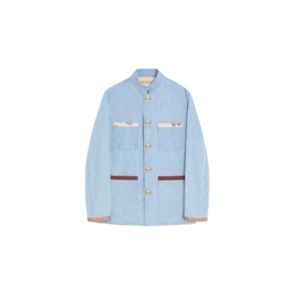 Valentino Jeans-Safarijacke mit bedruckten Kanten