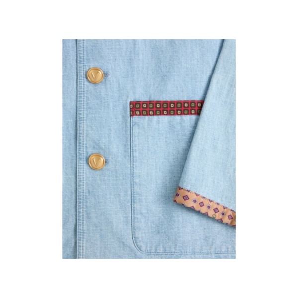 Valentino Jeans-Safarijacke mit bedruckten Kanten