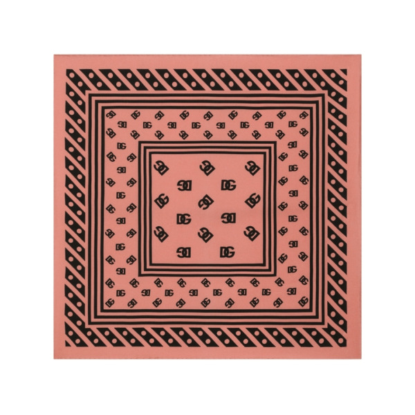 Foulard Aus Twill Rosa