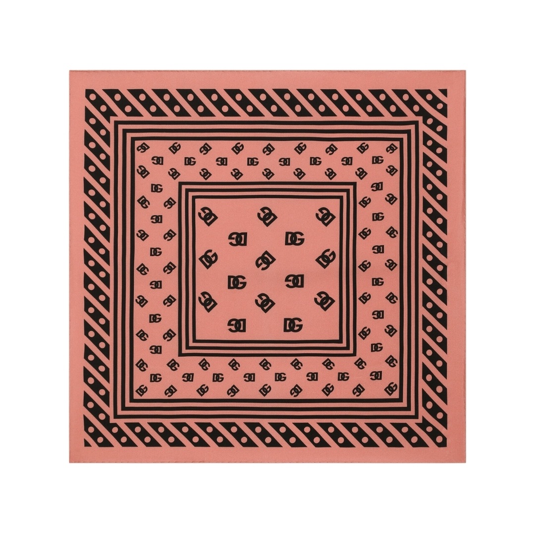 Foulard Aus Twill Rosa