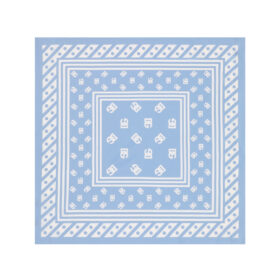 Foulard Aus Twill  Hellblau