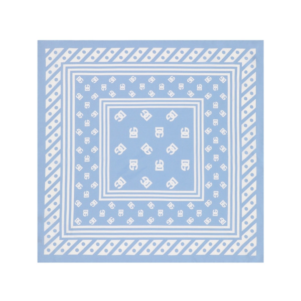Foulard Aus Twill  Hellblau