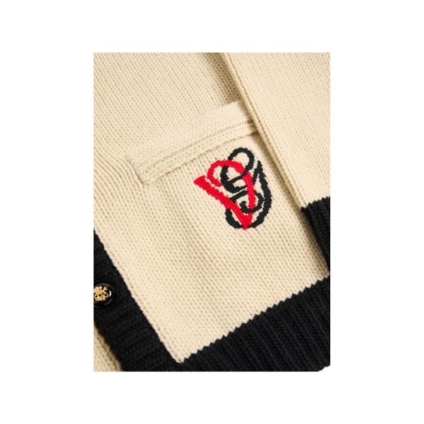 Valentino Wollstrickjacke mit gesticktem VG