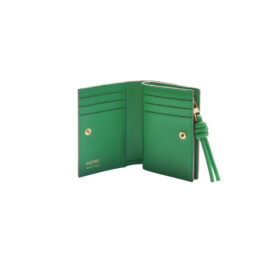 Kompaktes Portemonnaie aus glänzendem 11.4 cm