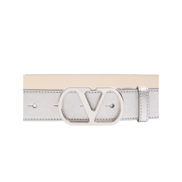 Vlogo Signature-Gürtel aus laminiertem Kalbsleder 3 cm